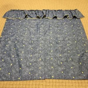 Excell Home Fashions Navy Blue Marble Gold Diamond Shower Curtain
